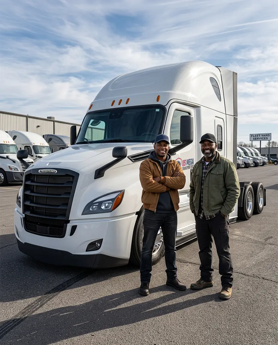 US Mega Transport equipment and professional operations.